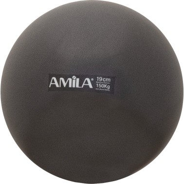 Μπάλα Pilates Μαύρη - Amila 19 cm