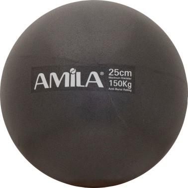 Μπάλα Pilates Μαύρη - Amila 25 cm