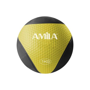 AMILA MEDICINE BALL 1KG 84751 Κίτρινο
