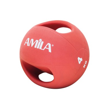 AMILA MEDICINE RUBBER DUAL GRIP 4Kgr 84677 Κόκκινο