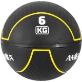 Medicine Ball Μαύρη - Amila HQ Rubber 6Kg Εικόνα 