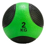 TUNTURI MEDICINE BALL 2KG, GREEN/BLACK 14TUSCL402 One Color Image 1