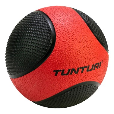 TUNTURI MEDICINE BALL 3KG, RED/BLACK 14TUSCL403 One Color