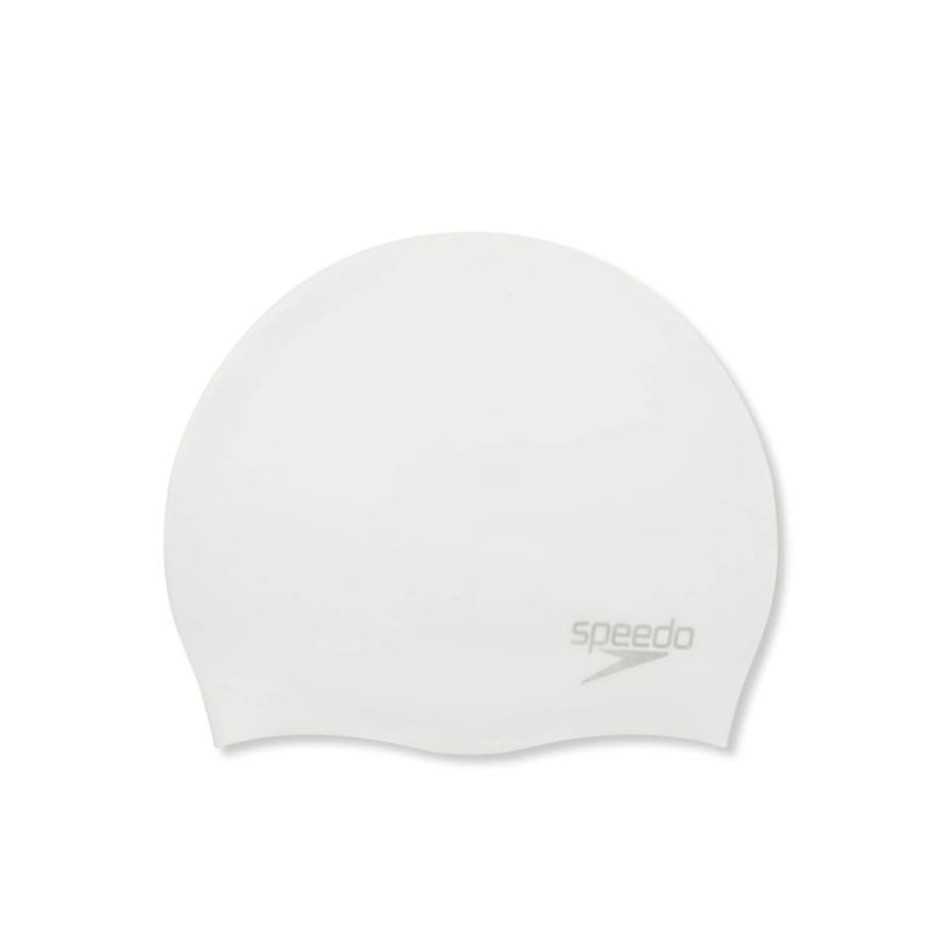 Σκουφάκι Κολύμβησης Λευκό - Speedo Plain Moulded Silicone