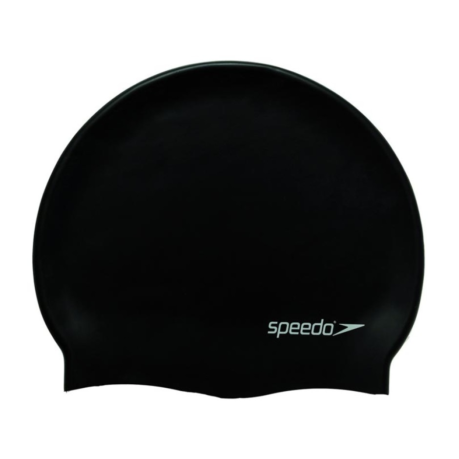 SPEEDO PLAIN FLAT SILICONE CAP 8-709910001 Μαύρο