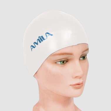 Swim Cap White - Amila Basic