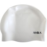 Swimming Cap White - Amila Medium Hair Image 