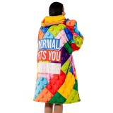 Unisex Poncho Πολύχρωμο - Bee Unusual 'Play With Me' Εικόνα 0
