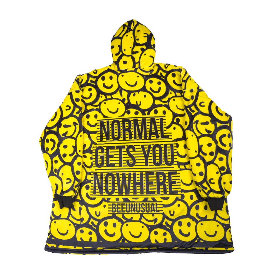 Unisex Poncho Κίτρινο - Bee Unusual 'Bee Fxxxing Unusual'