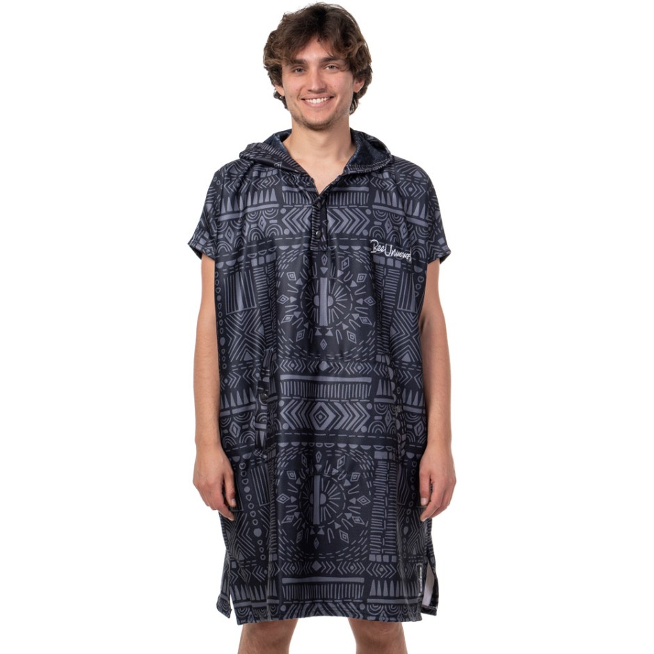 BEE UNUSUAL BALOO HOODED CHANGING PONCHO ASW-232305-BLACK Black