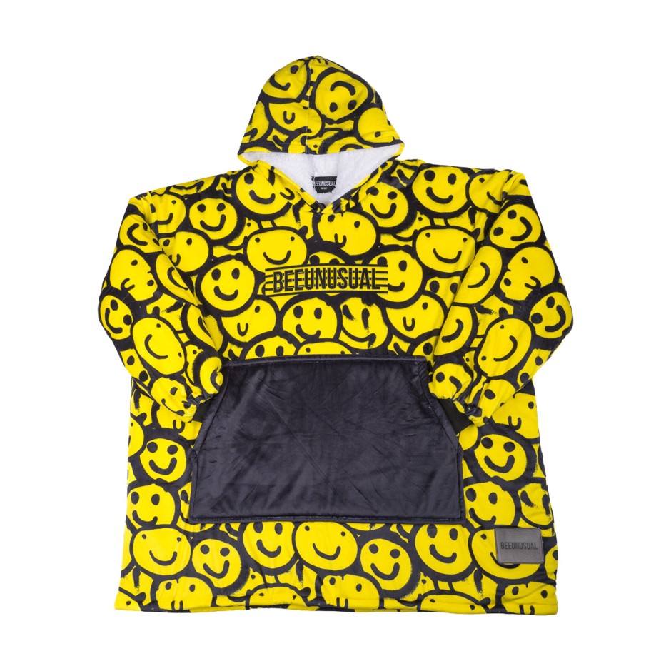 Unisex Poncho Κίτρινο - Bee Unusual 'Bee Fxxxing Unusual'