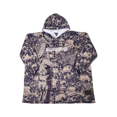 Unisex Poncho Πολύχρωμο - Bee Unusual 'Bees Are Not Dead'