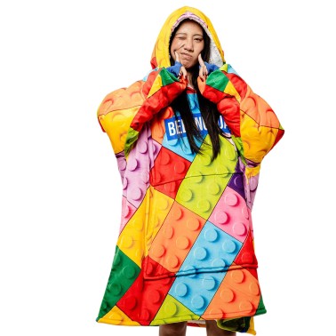 Unisex Poncho Πολύχρωμο - Bee Unusual 'Play With Me'