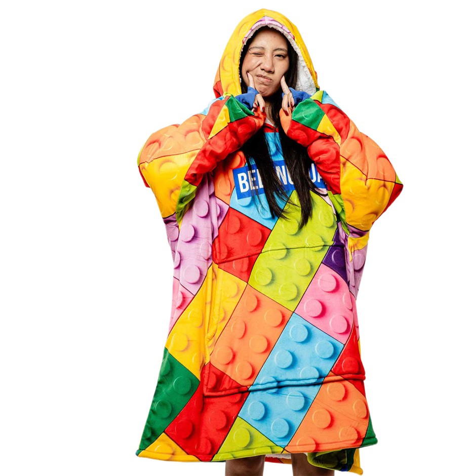 Unisex Poncho Πολύχρωμο - Bee Unusual 'Play With Me'