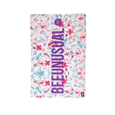 BEE UNUSUAL FLOWERS BEACH TOWEL ASW-240022-MULTICOLOR Colorful