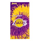 GIM NBA LOS ANGELES LAKERS PYSCHEDELIC 30X60 BEACH TOWEL 100-00007 Purple Image 