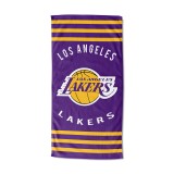 NBA LOS ANGELES LAKERS STRIPES 30X60 BEACH TOWEL 100-00004 Purple Image 