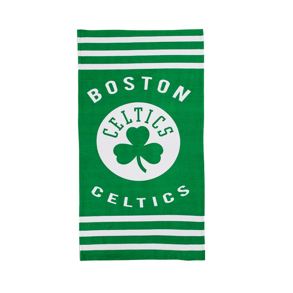 NBA BOSTON CELTICS STRIPES 30X60 BEACH TOWEL 100-00002 Green