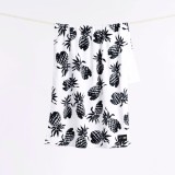 SLOWTIDE X HOFFMAN FABRICS PINEAPPS BEACH TOWEL STRP023-CREAM White Image 0