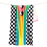 SLOWTIDE X T&C SURF TOWN & COUNTRY (GUAVA) BEACH TOWEL STRP019-GUAVA Colorful Image 0