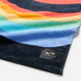 SLOWTIDE PRINTED BEACH TOWELS ROYBGIV (BLACK) STRP013-BLACK Colorful