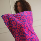 SLOWTIDE PRINTED BEACH TOWELS GINNY (VIBRANT) STRP012-VIBRANT Fuchsia Image 1