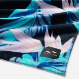 SLOWTIDE PRINTED BEACH TOWELS  MAUKA (BLACK) STRP008-BLACK Colorful Image 1