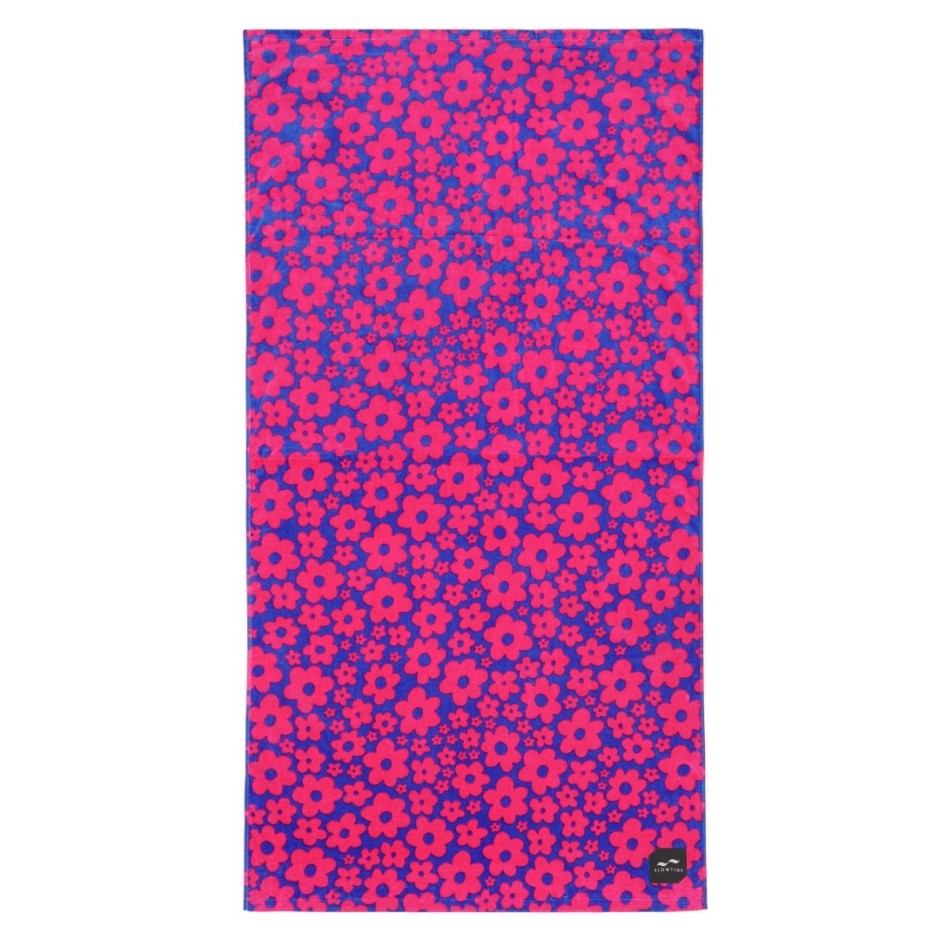 SLOWTIDE PRINTED BEACH TOWELS GINNY (VIBRANT) STRP012-VIBRANT Fuchsia