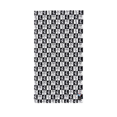 SLOWTIDE X GRATEFUL DEAD DANCE FLOOR BEACH TOWEL STRP027-BLACK White-Black