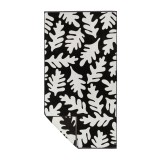 SLOWTIDE PREMIUM WOVEN TOWELS HELE (BLACK) STWV003-BLACK White-Black Image 