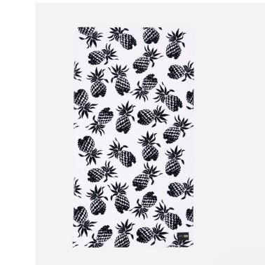 SLOWTIDE X HOFFMAN FABRICS PINEAPPS BEACH TOWEL STRP023-CREAM White