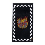 SLOWTIDE X WU-TANG CLAN BLOCKS ON FIRE BEACH TOWEL STRP026-BLACK Black Image 