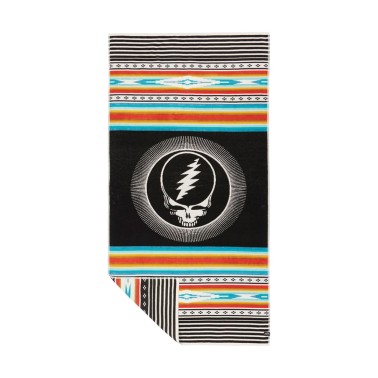 SLOWTIDE X GRATEFUL DEAD FRISCO WOVEN TOWEL STRP028-BLACK Colorful
