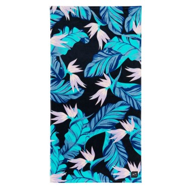 SLOWTIDE PRINTED BEACH TOWELS  MAUKA (BLACK) STRP008-BLACK Colorful
