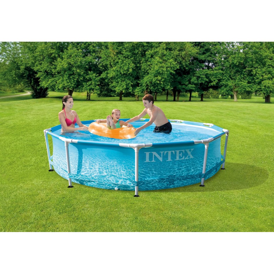 AMILA BEACHSIDE METAL FRAME POOL SET (w/220-240V Filter Pump), Ages 6 28208 Ο-C