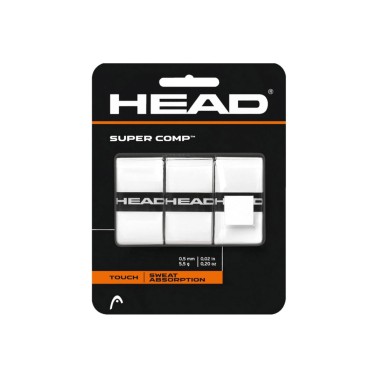 HEAD SUPERCOMP OVERGRIP TENNIS 285088-WH Λευκό