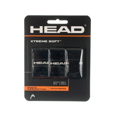 Grip Ρακέτας Τένις Μαύρο - HEAD Xtreme Soft 
