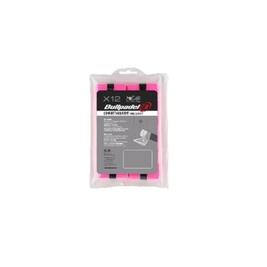 BULLPADEL(450844) OVERGRIP GB-1601 PACK 12 CONFORT ABSORTION P776722000-PINK Pink