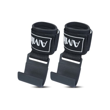 Weightlifting Wrist Straps Black - Amila