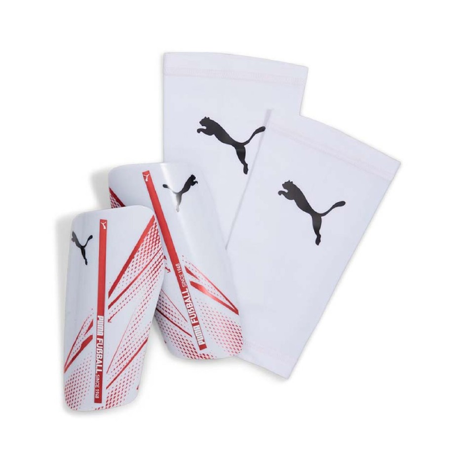 Puma Attacanto Sleeve Λευκό - Επικαλαμίδες Ποδοσφαίρου 