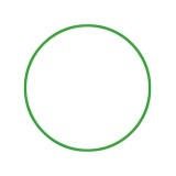 Στεφάνι Χούλα Χουπ Πράσινο - Amila Εικόνα 