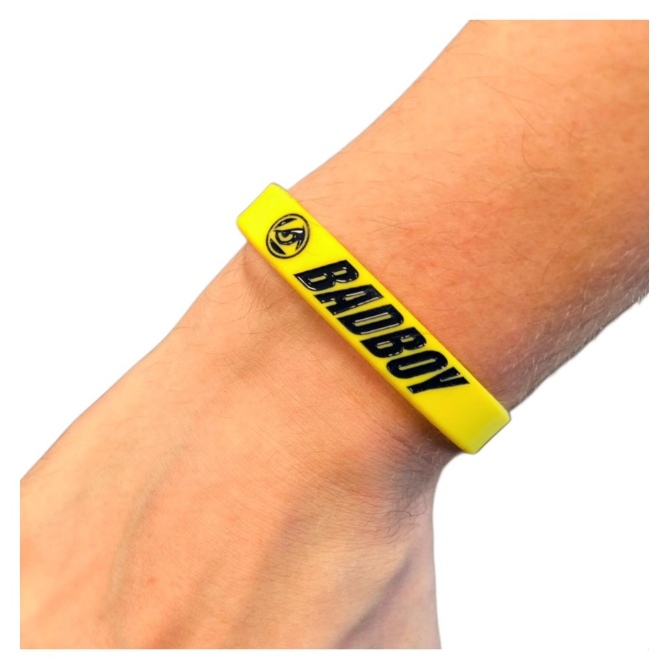 BAD BOY BRACELET LOGO SILICON WRIST BAND BB-000086-YE Κίτρινο