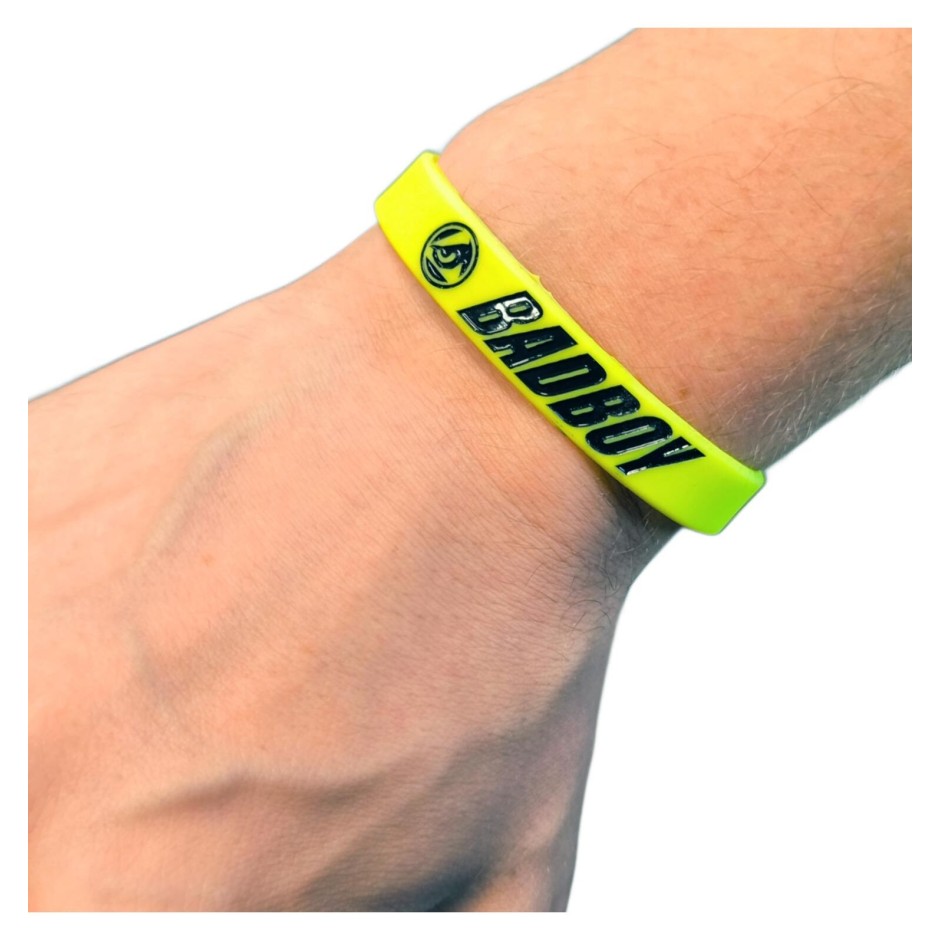 BAD BOY BRACELET LOGO SILICON WRIST BAND BB-000086-NYE Lime