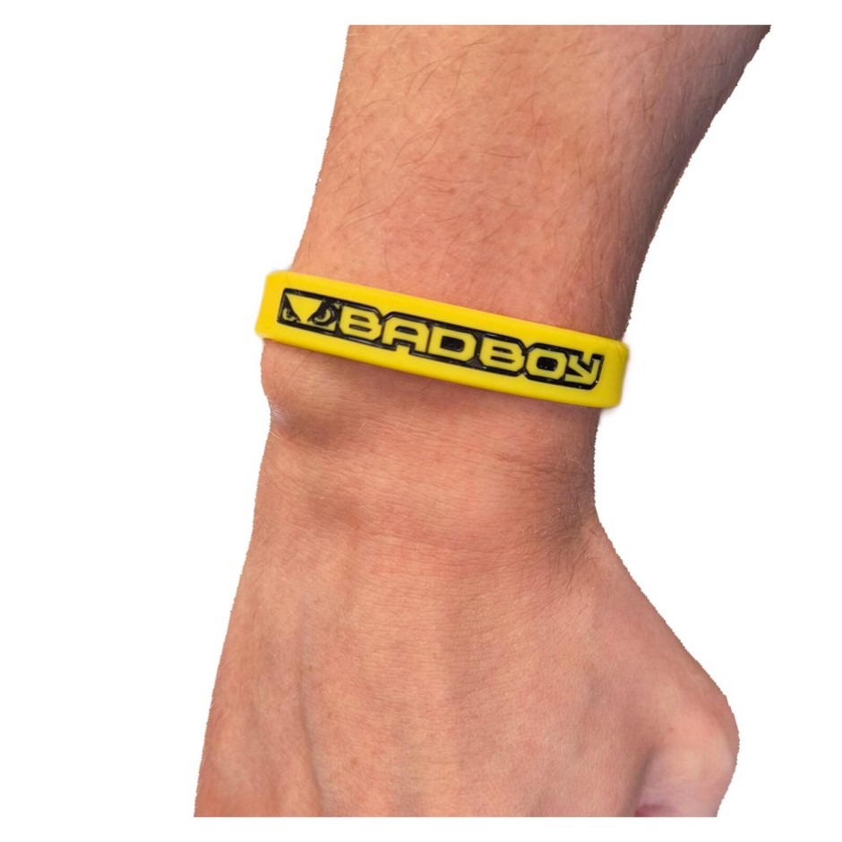 BAD BOY BAD ΒOY LOGO ESSENTIAL SILICON WRIST BAND BB-000087-YE Yellow