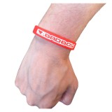 BAD BOY BAD ΒOY LOGO ESSENTIAL SILICON WRIST BAND BB-000087-RE Red Image 0