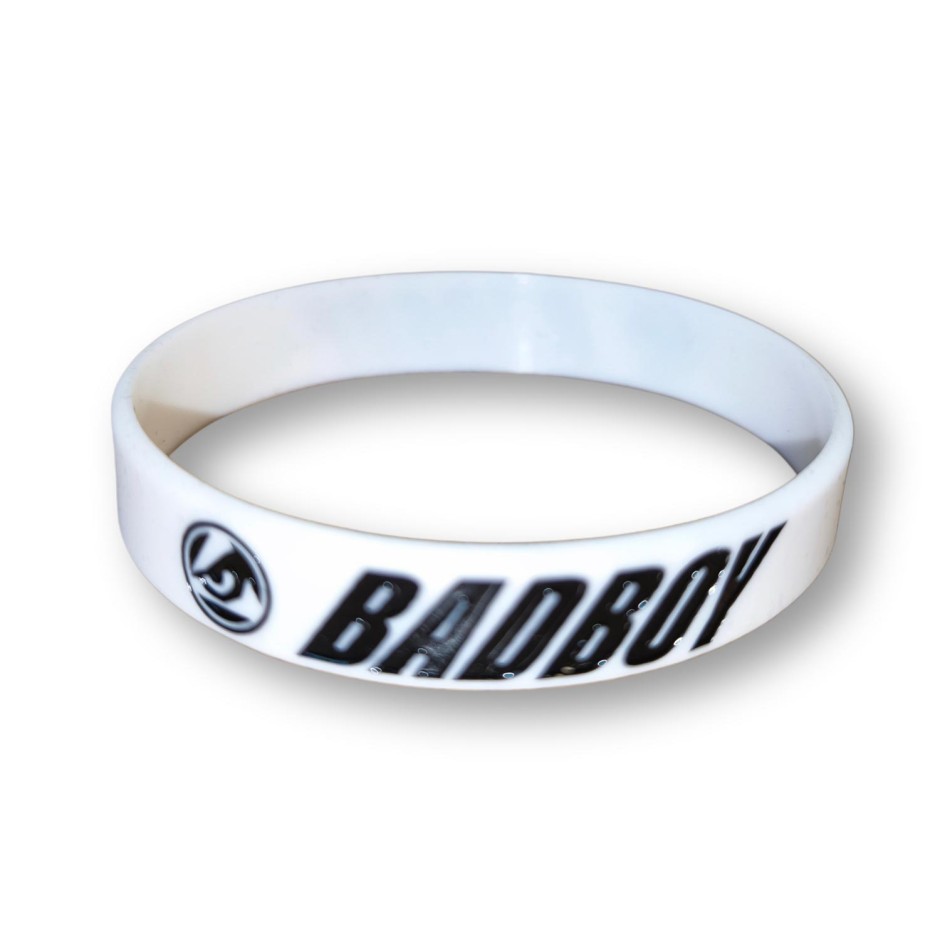 BAD BOY BRACELET LOGO SILICON WRIST BAND BB-000086-WH White