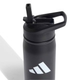 Παγούρι Μαύρο - adidas Performance Metal Water Bottle Straw 0,6 L Εικόνα 0