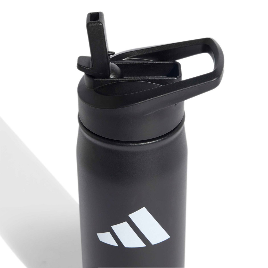 Παγούρι Μαύρο - adidas Performance Metal Water Bottle Straw 0,6 L