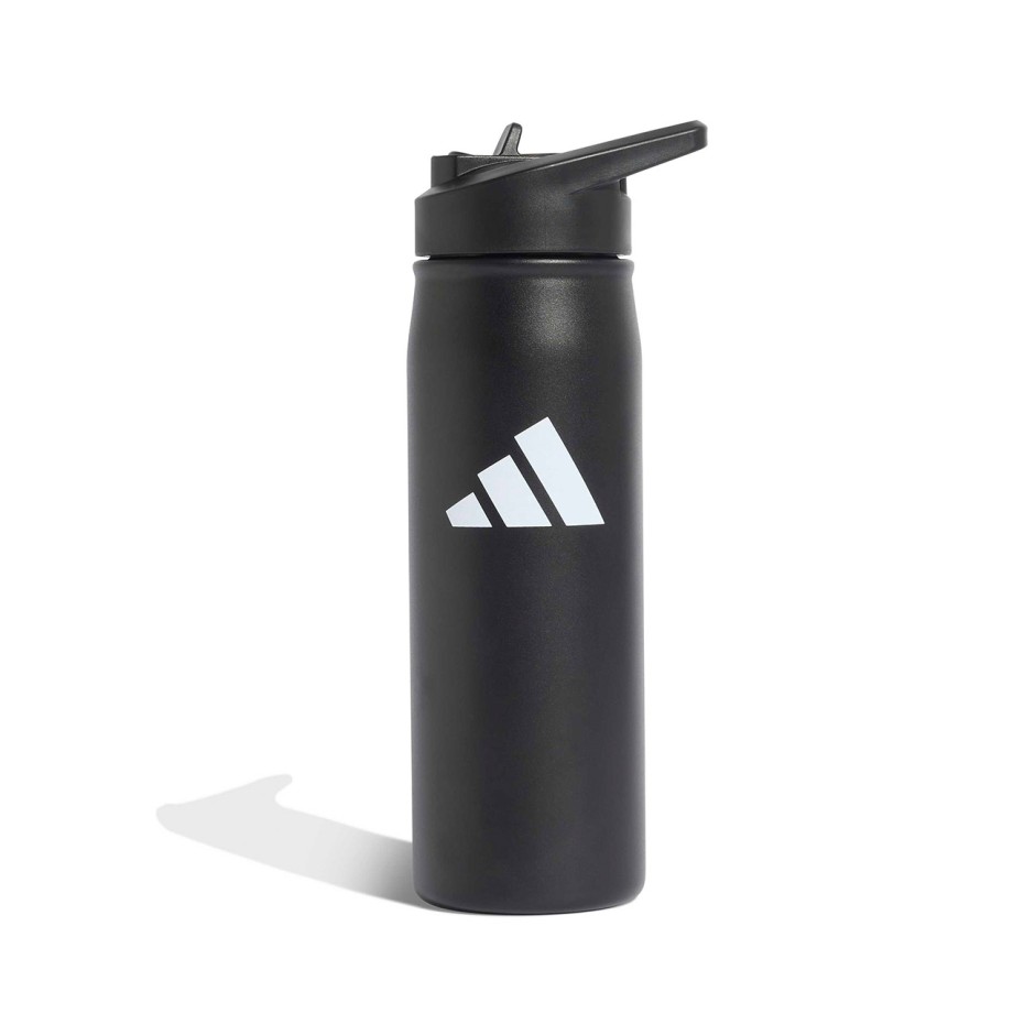 Παγούρι Μαύρο - adidas Performance Metal Water Bottle Straw 0,6 L