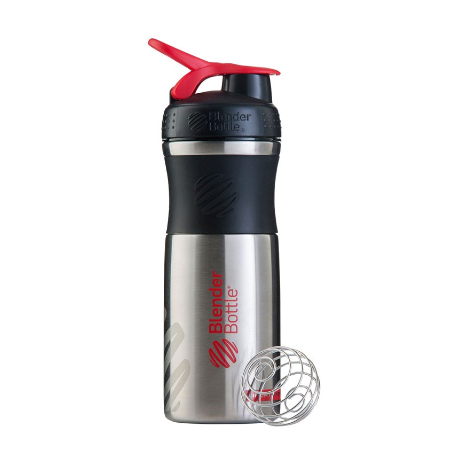 BLENDER BOTTLE 820ML SPORTMIXER STAINLESS Κόκκινο